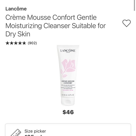 Lancôme Crème-Mousse Confort Comforting Cleansing Creamy-Foam with Rose Extract - Picture 1 of 2